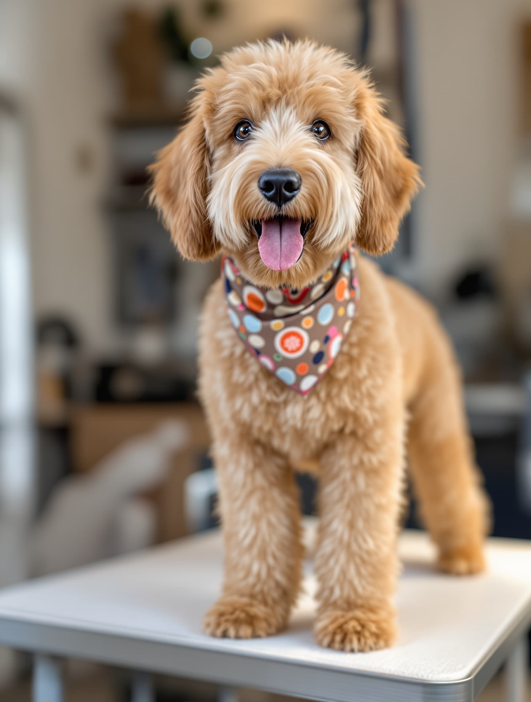 Golden Retriever after grooming