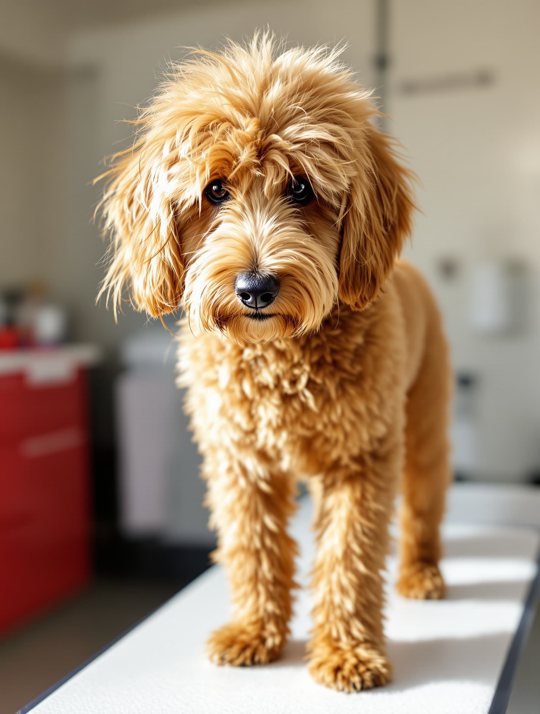 Golden Retriever before grooming